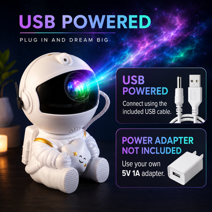 Astronaut Galaxy Projector Night Light